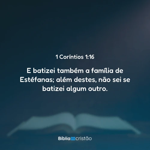 1 Coríntios 1:16