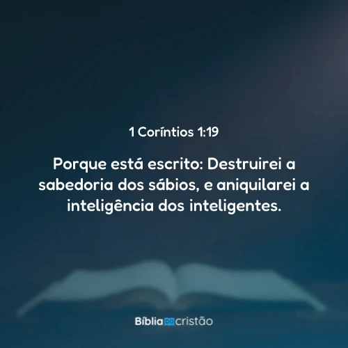 1 Coríntios 1:19