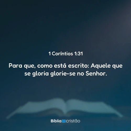 1 Coríntios 1:31
