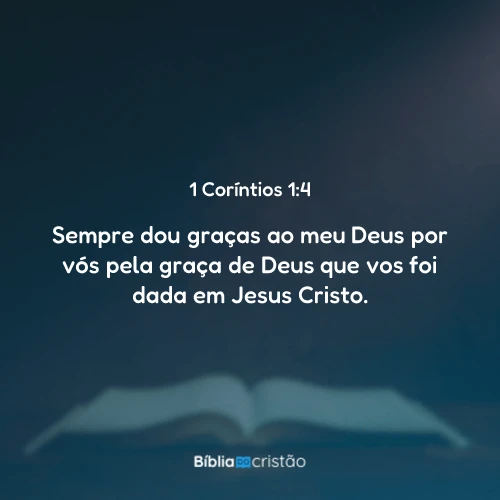 1 Coríntios 1:4