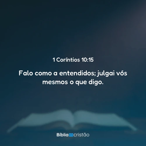 1 Coríntios 10:15
