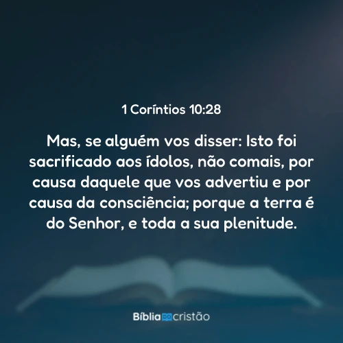 1 Coríntios 10:28