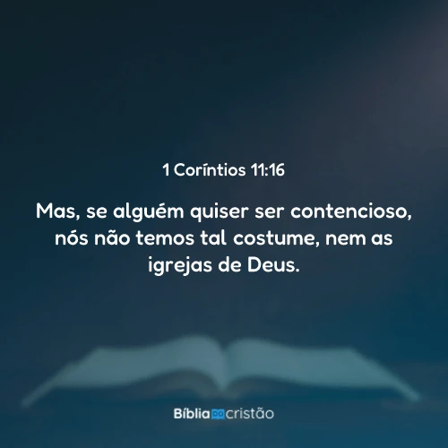 1 Coríntios 11:16
