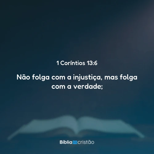 1 Coríntios 13:6