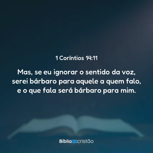 1 Coríntios 14:11
