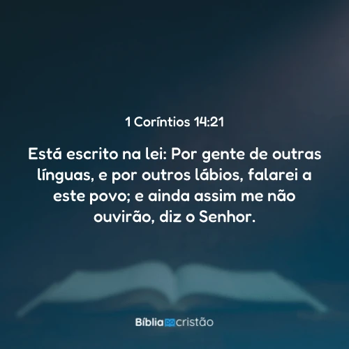 1 Coríntios 14:21