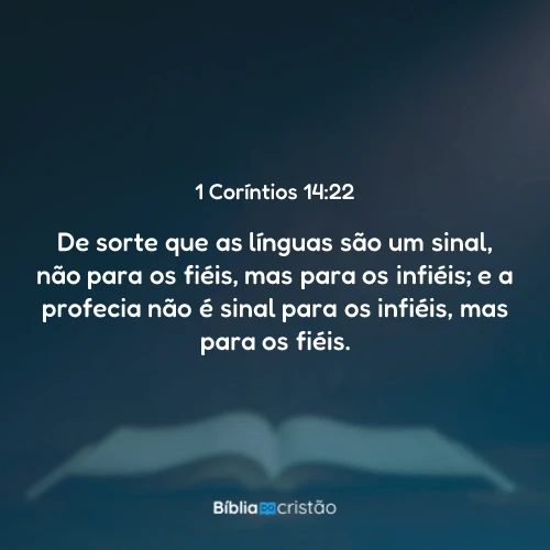 1 Coríntios 14:22