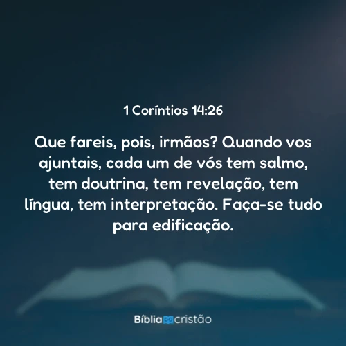 1 Coríntios 14:26