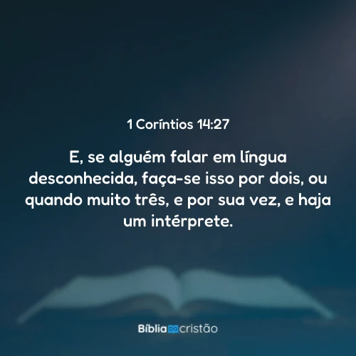 1 Coríntios 14:27