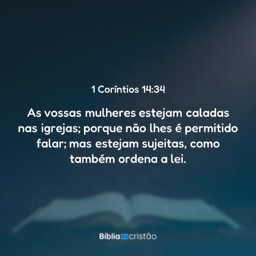 1 Coríntios 14:34
