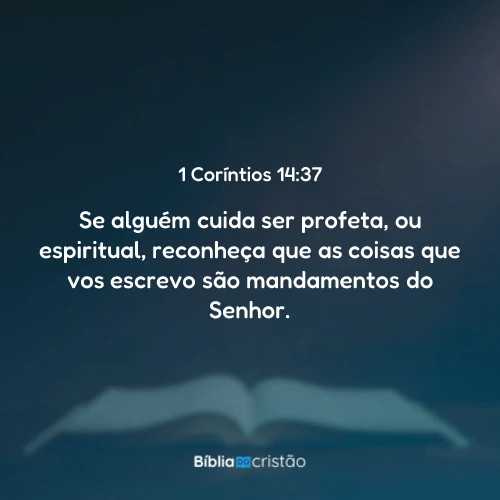 1 Coríntios 14:37