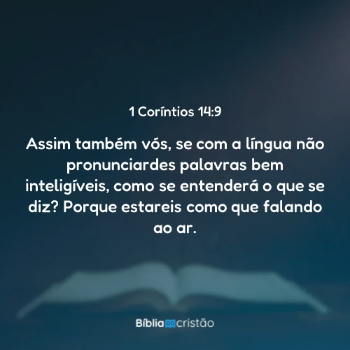 1 Coríntios 14:9