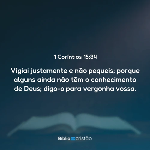 1 Coríntios 15:34