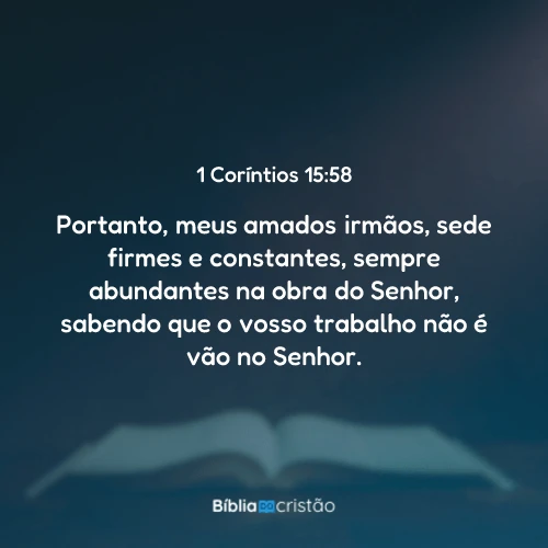 1 Coríntios 15:58