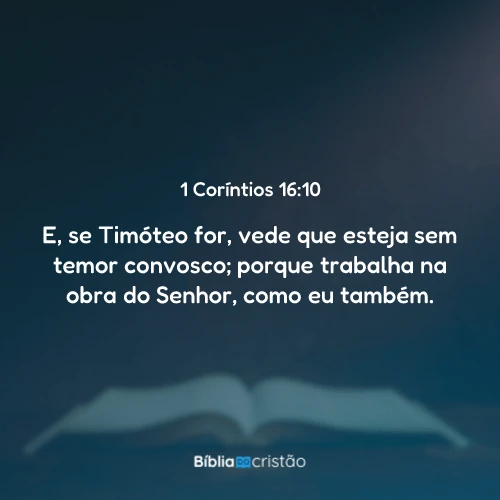 1 Coríntios 16:10