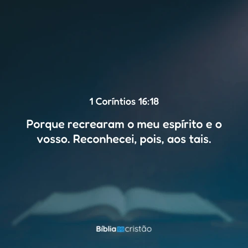 1 Coríntios 16:18