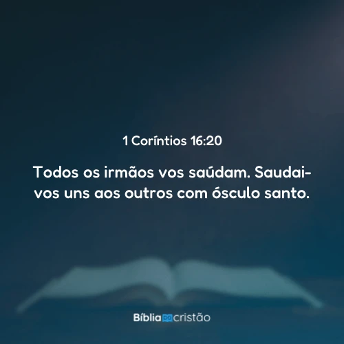 1 Coríntios 16:20