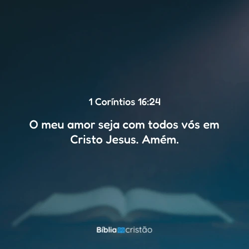1 Coríntios 16:24