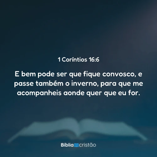 1 Coríntios 16:6