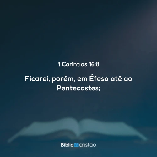 1 Coríntios 16:8