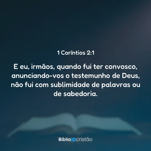 1 Coríntios 2:1