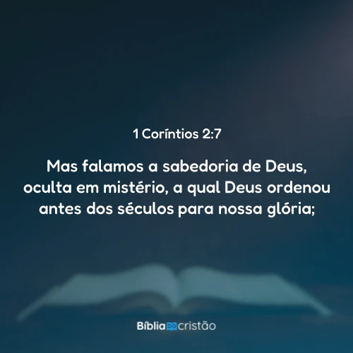 1 Coríntios 2:7