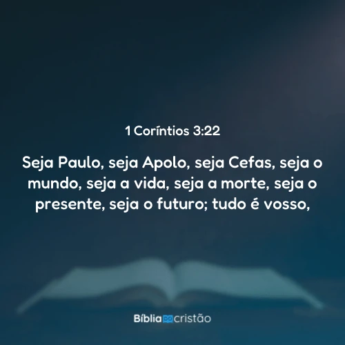 1 Coríntios 3:22