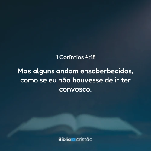 1 Coríntios 4:18