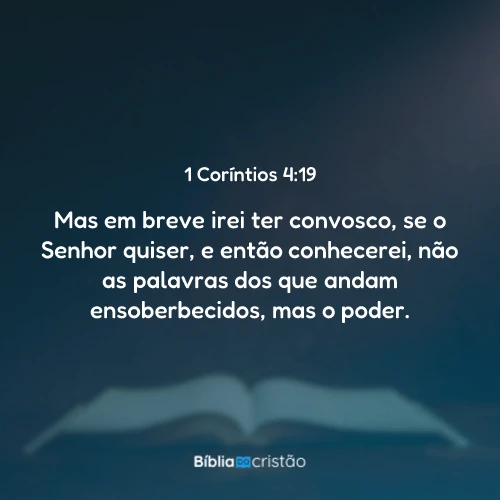 1 Coríntios 4:19