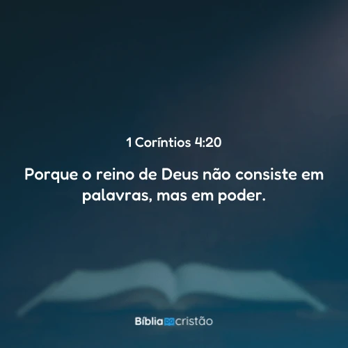 1 Coríntios 4:20