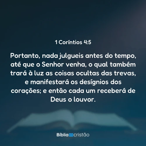 1 Coríntios 4:5