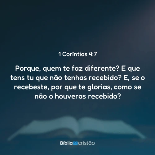 1 Coríntios 4:7