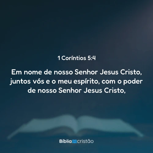 1 Coríntios 5:4