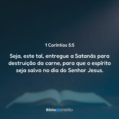 1 Coríntios 5:5