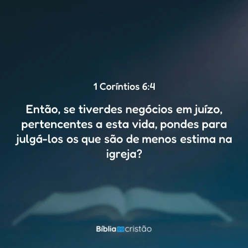 1 Coríntios 6:4