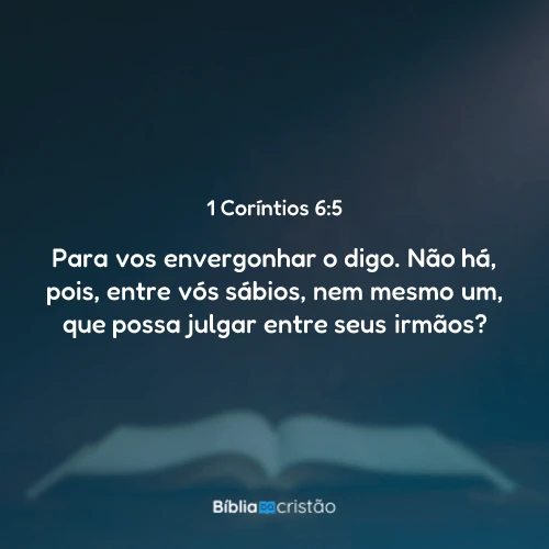 1 Coríntios 6:5