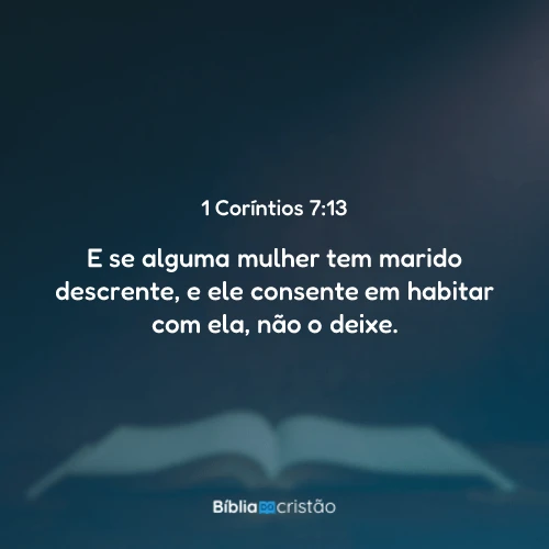 1 Coríntios 7:13