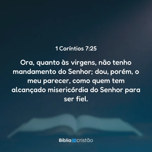 1 Coríntios 7:25