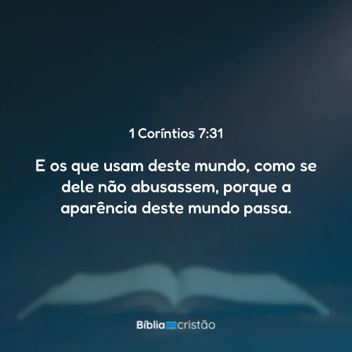 1 Coríntios 7:31