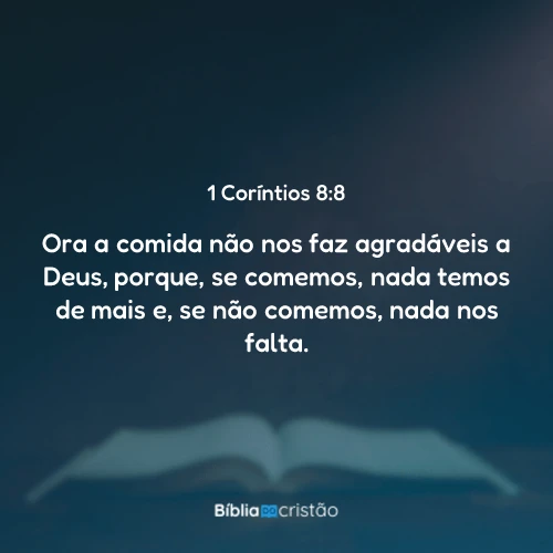 1 Coríntios 8:8