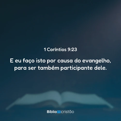 1 Coríntios 9:23
