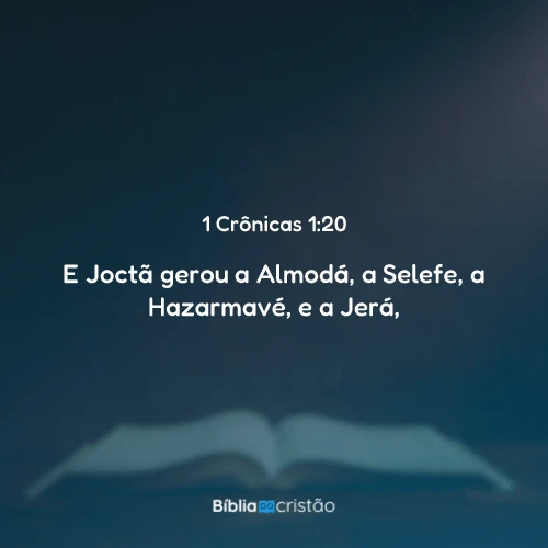 1 Crônicas 1:20