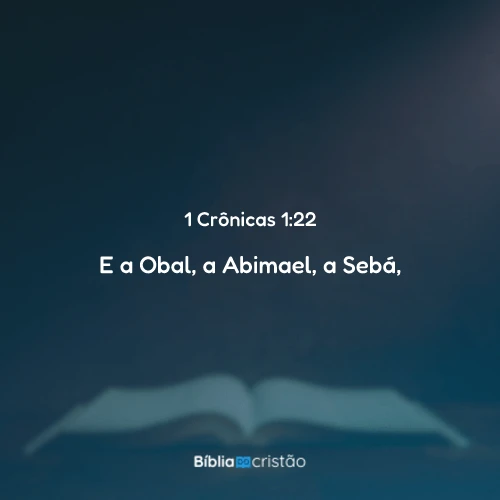 1 Crônicas 1:22