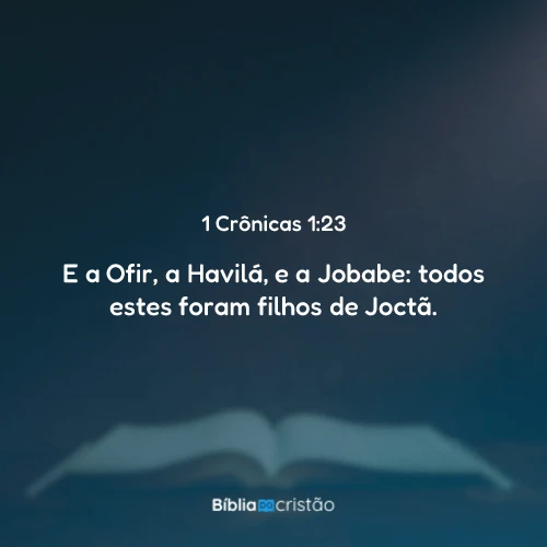 1 Crônicas 1:23