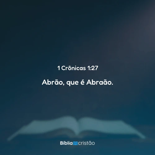 1 Crônicas 1:27