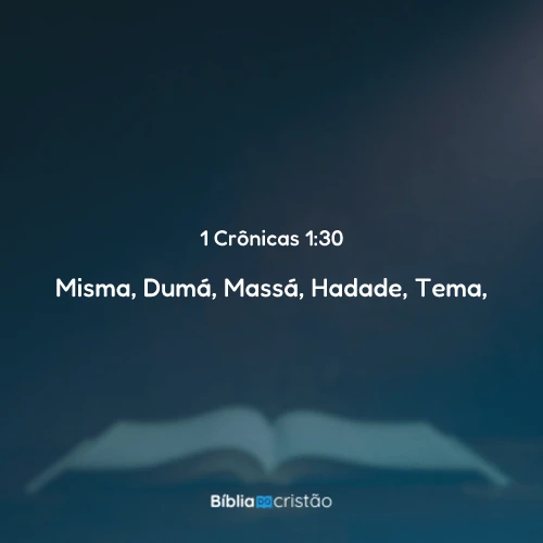 1 Crônicas 1:30