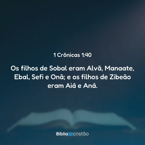 1 Crônicas 1:40