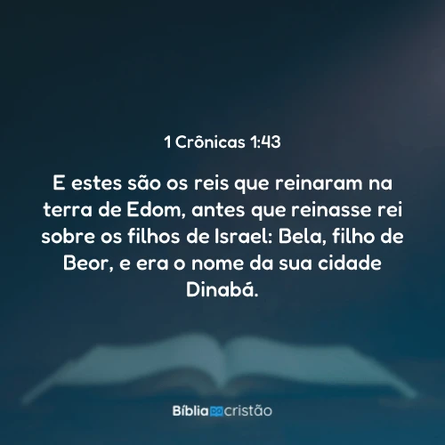 1 Crônicas 1:43