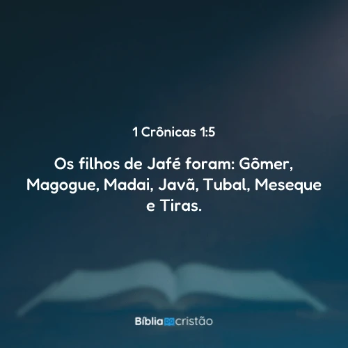 1 Crônicas 1:5
