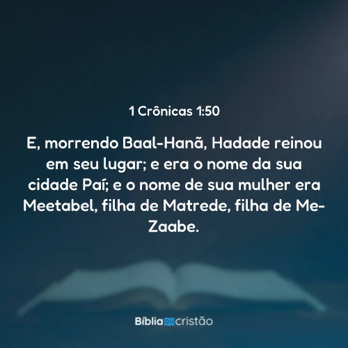 1 Crônicas 1:50